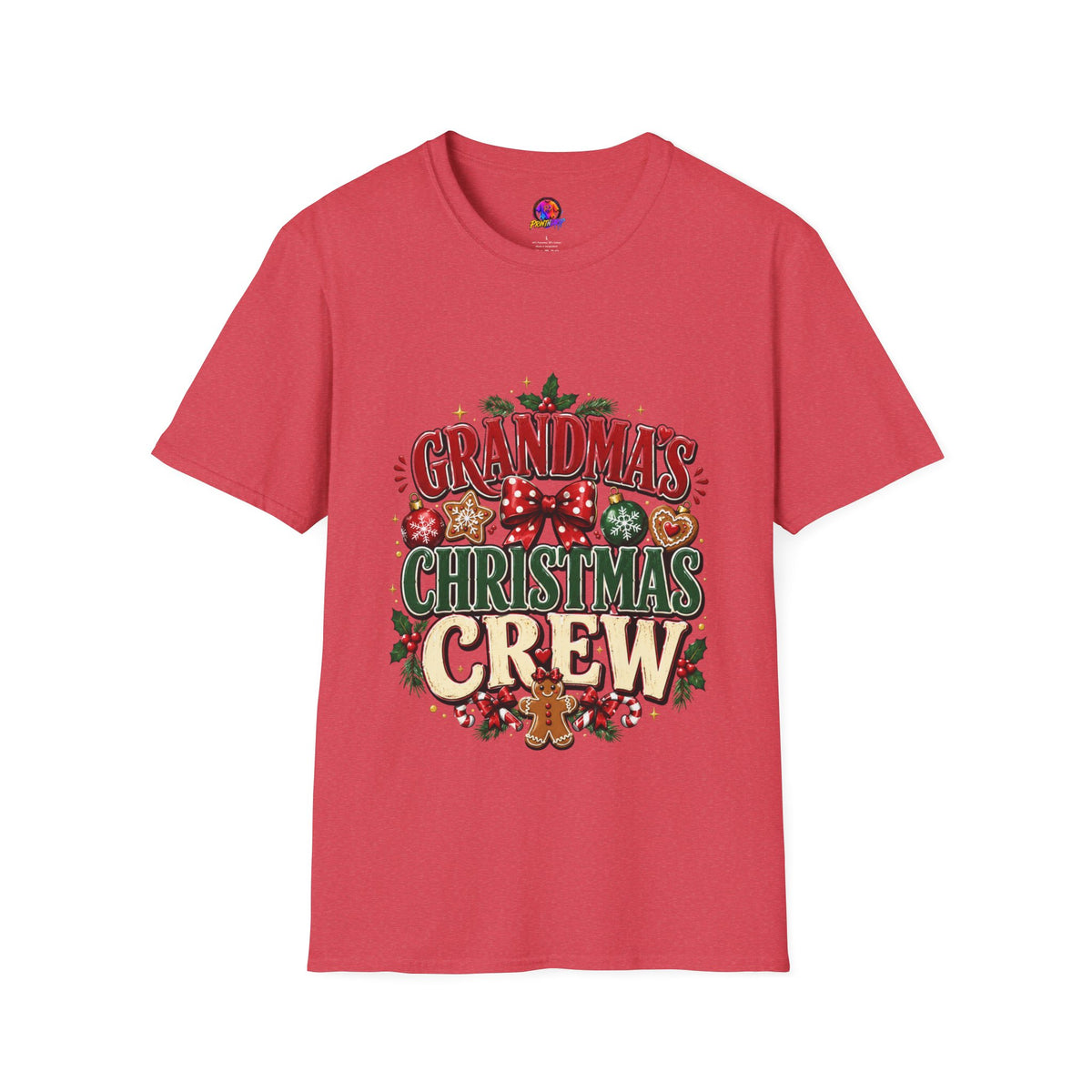 T-Shirt — Grandma's Christmas Crew Holiday Tee