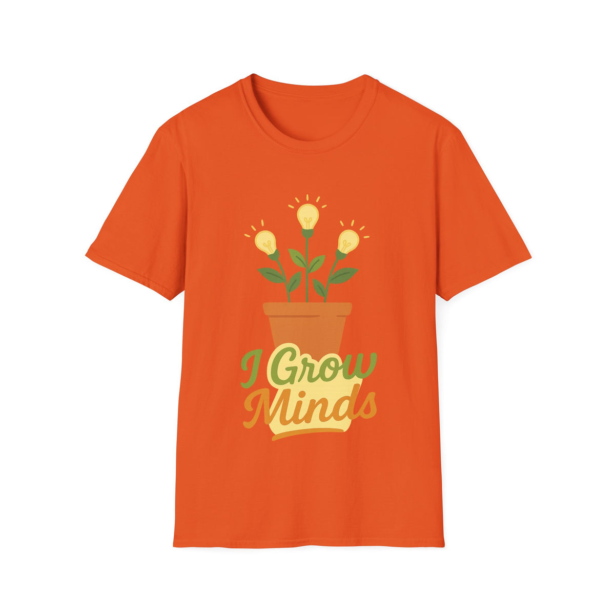 "I Grow Minds" Botanical Teacher Tee | Cute Flower Graphic T-Shirt - Trending Now - September 2026