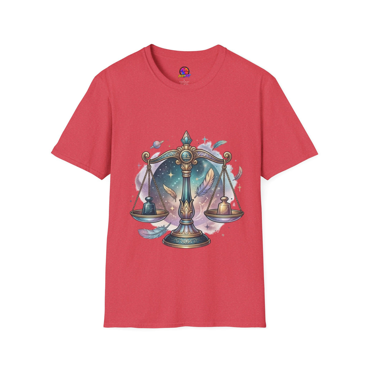 Libra Scales Zodiac T-Shirt — Celestial Astrology Graphic Tee