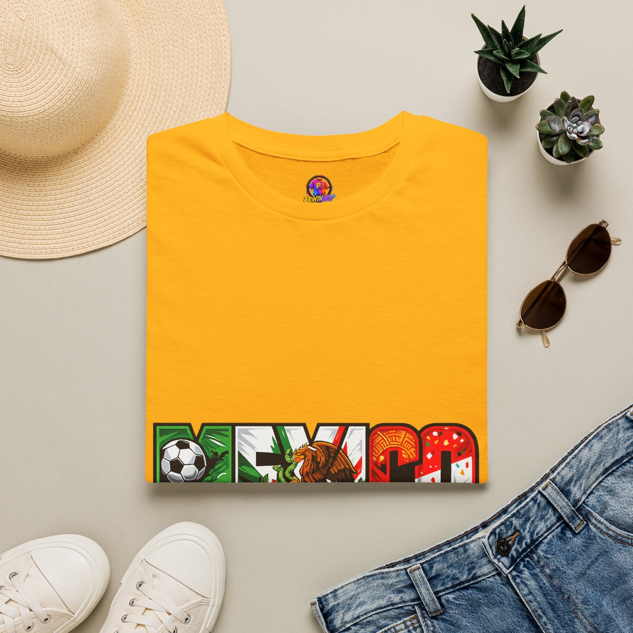Mexico Soccer T-Shirt — Mexican Flag Football Pride Tee