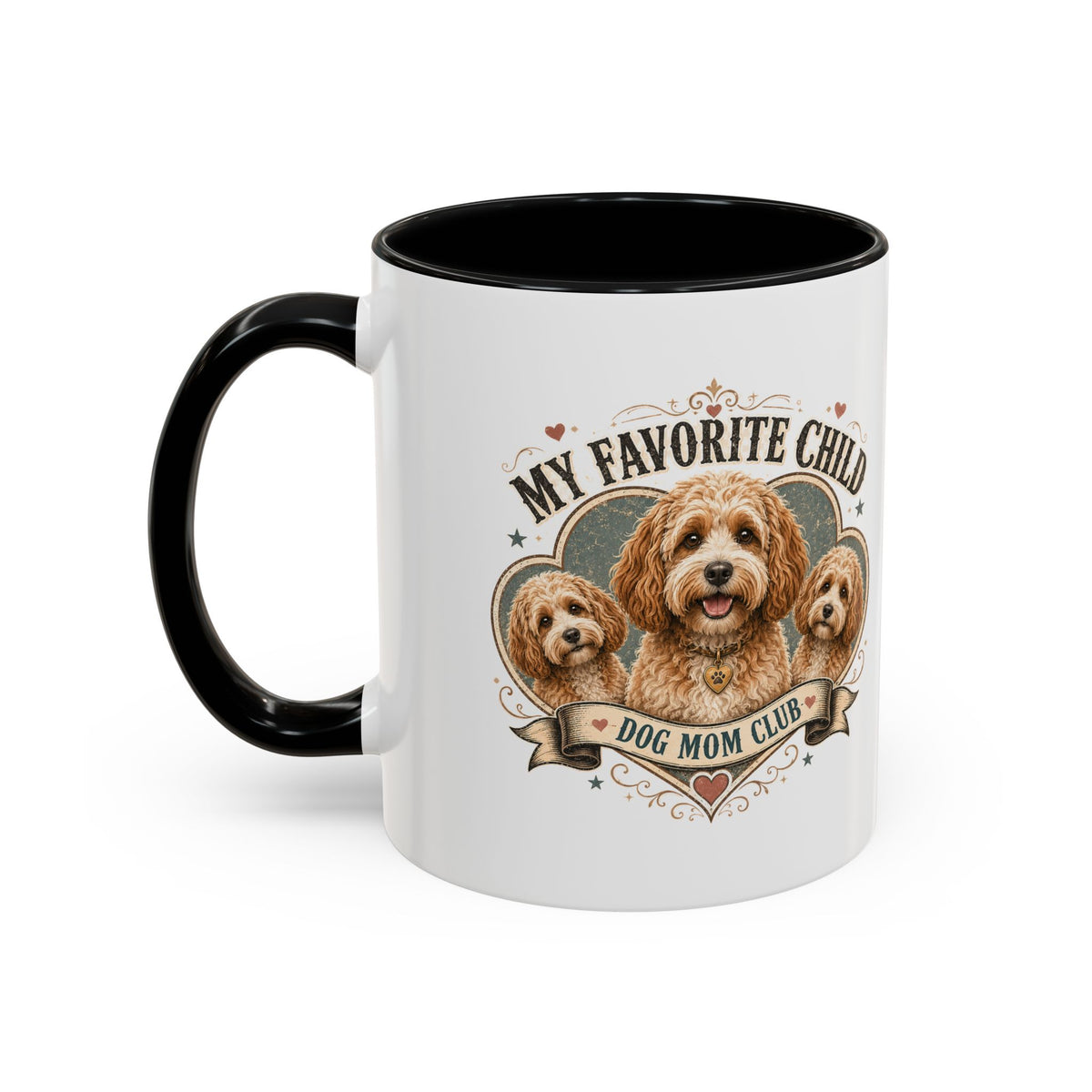 Milo Bailey Dog Dad Mom Dog Mom Club Coffee Mug — “My Favorite Child” Cute Labradoodle Gift