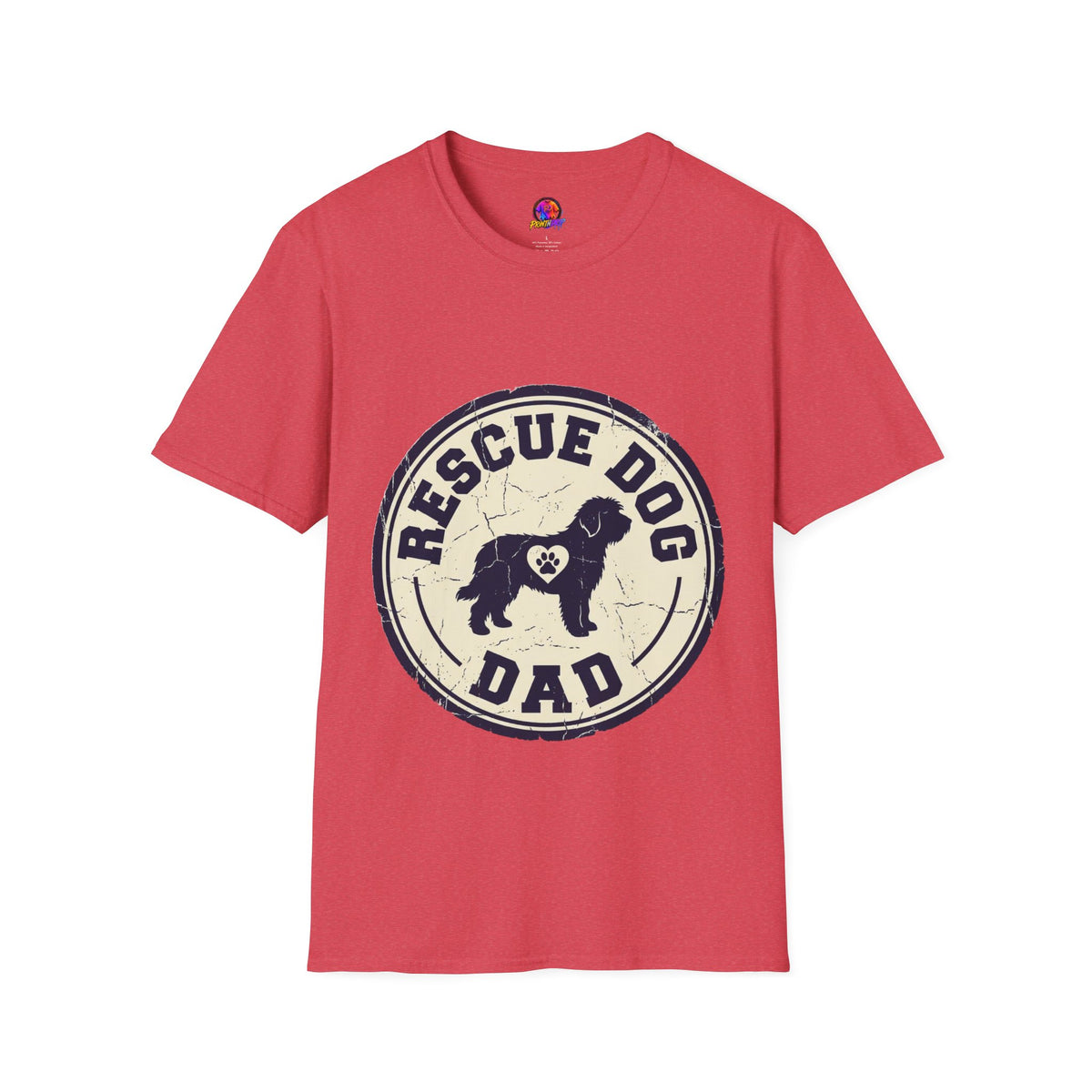 Rescue Dog Dad T-Shirt – Vintage Shelter Pup Support Tee