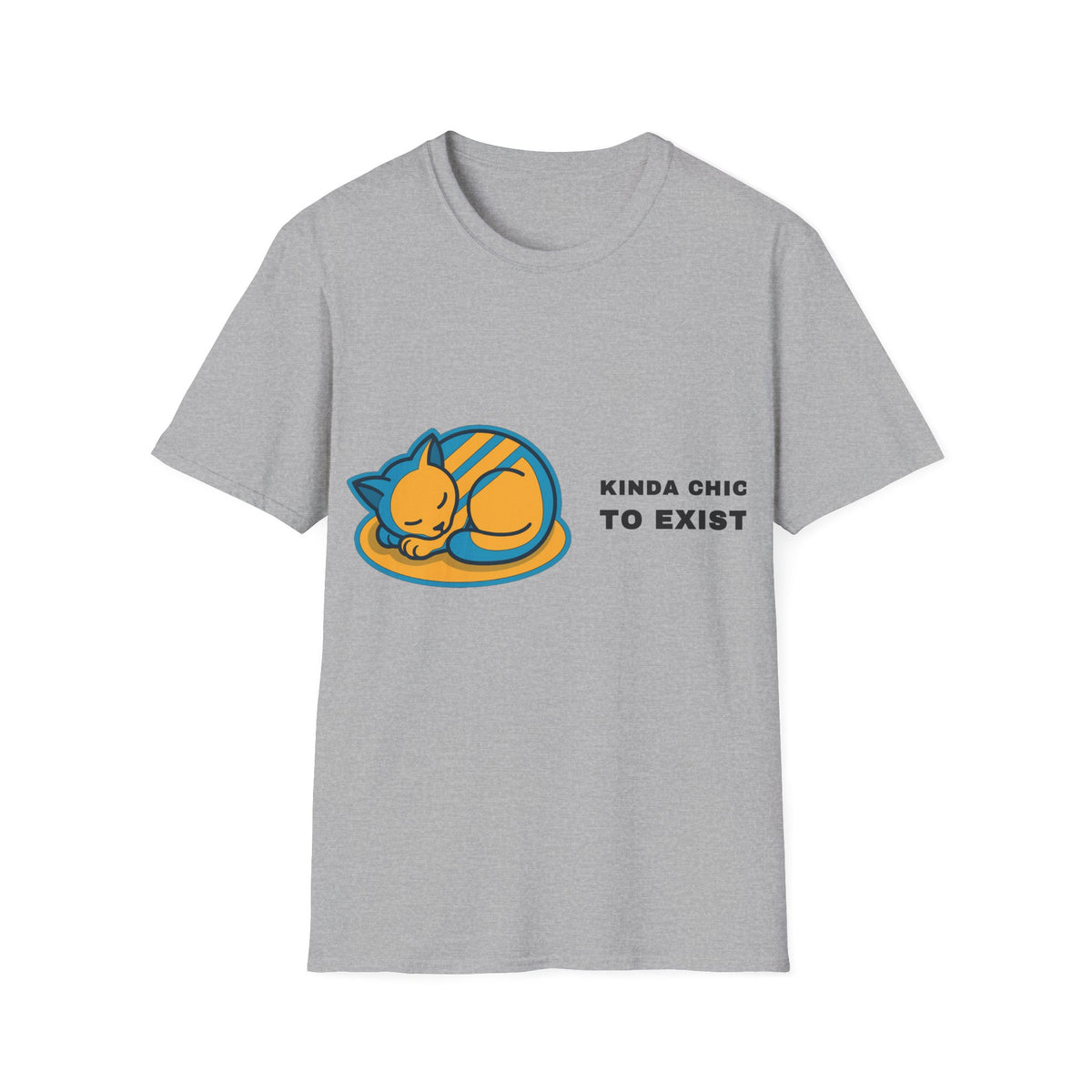Cat Nap T‑Shirt - 'Kinda Okay To Exist' Cute Sleeping Cat Graphic Tee - Trending Now - September 2026