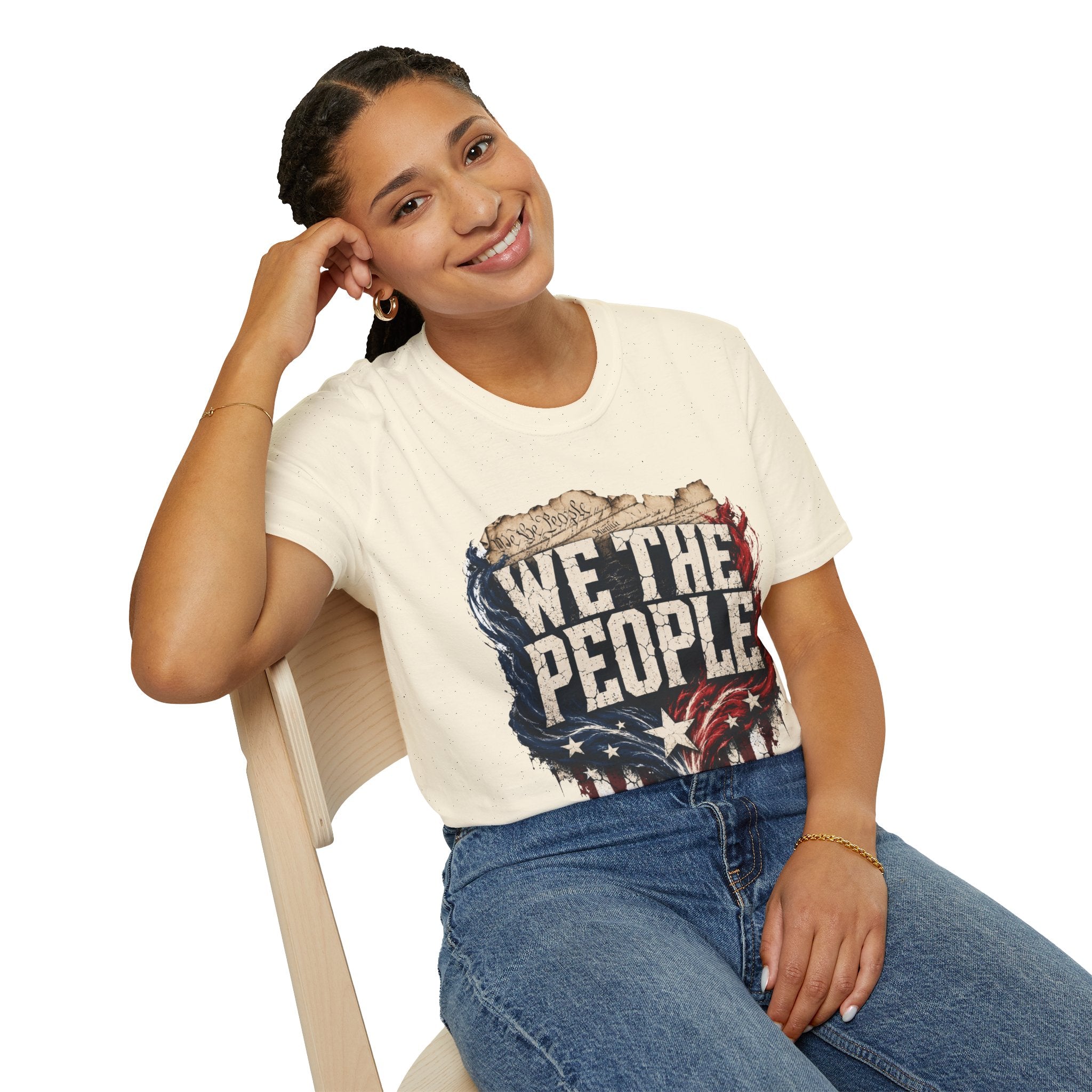 We The People T‑Shirt — Patriotic Americana Tee with ‘We The People’ Design