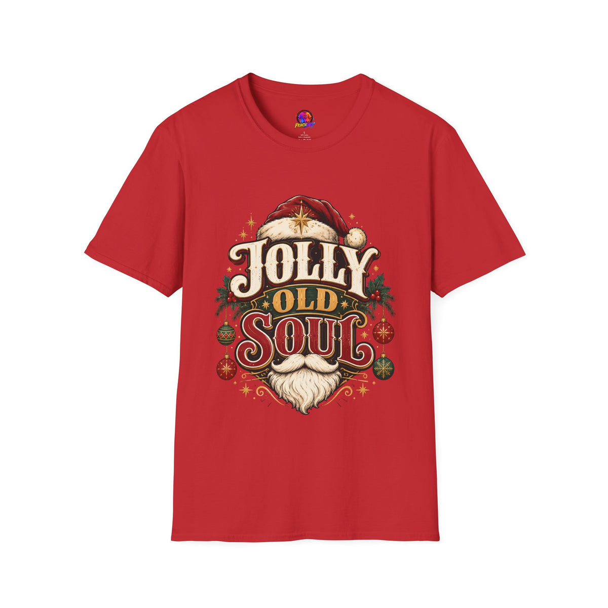 Jolly Old Soul T-Shirt — Vintage Santa Holiday Graphic Tee