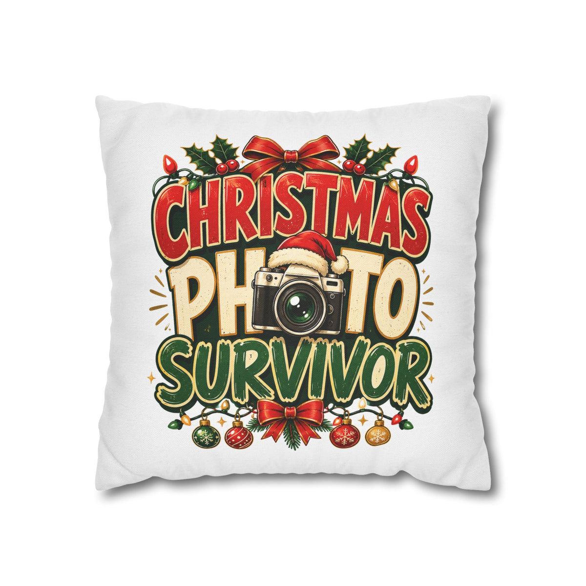 Christmas Photo Survivor Pillowcase