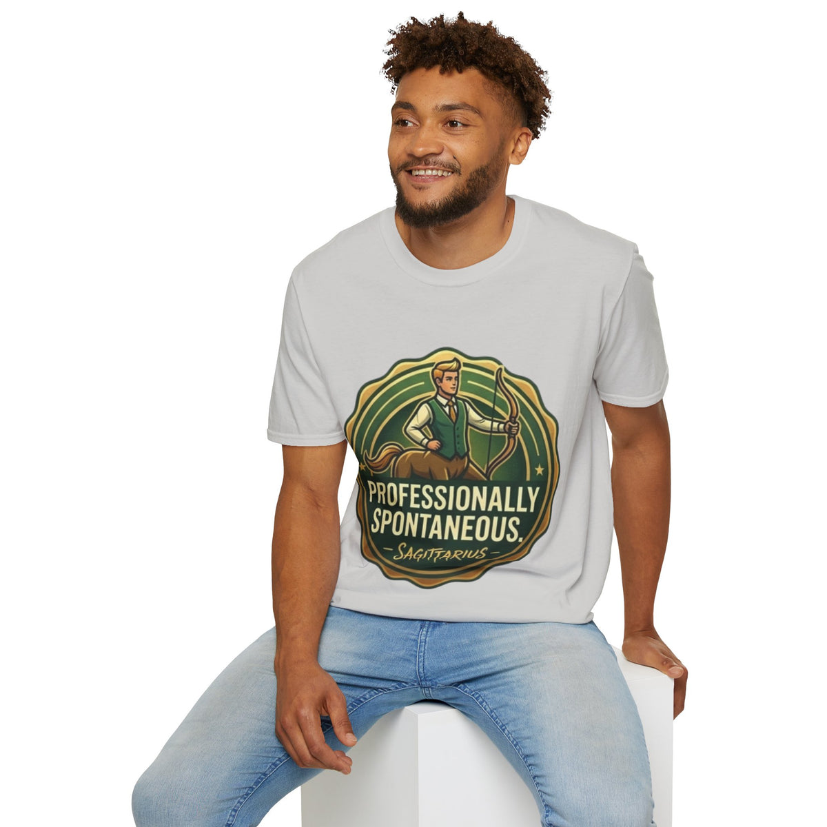 Sagittarius Archer T‑Shirt — "Professionally Spontaneous" Zodiac Tee