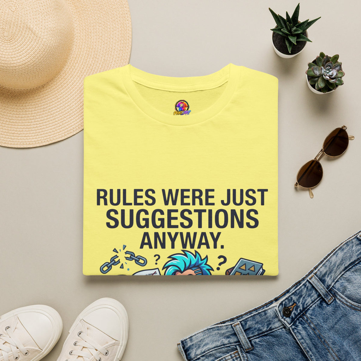 Aquarius Zodiac T‑Shirt — "Rules Were Just Suggestions Anyway" Graphic Tee