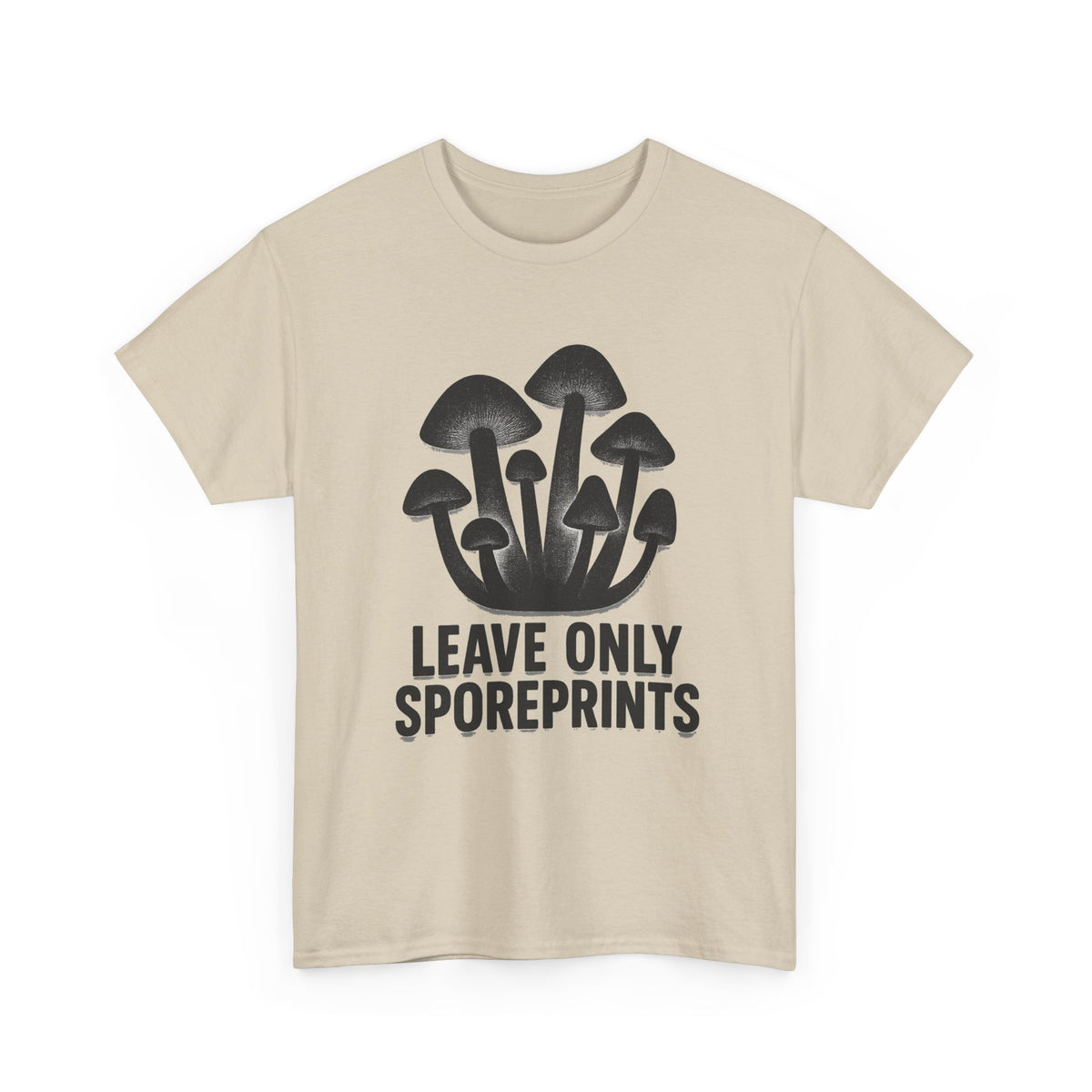 Mushroom Tee — "Leave Only Sporeprints" Eco Nature Graphic Shirt - Trending Now - August 2026