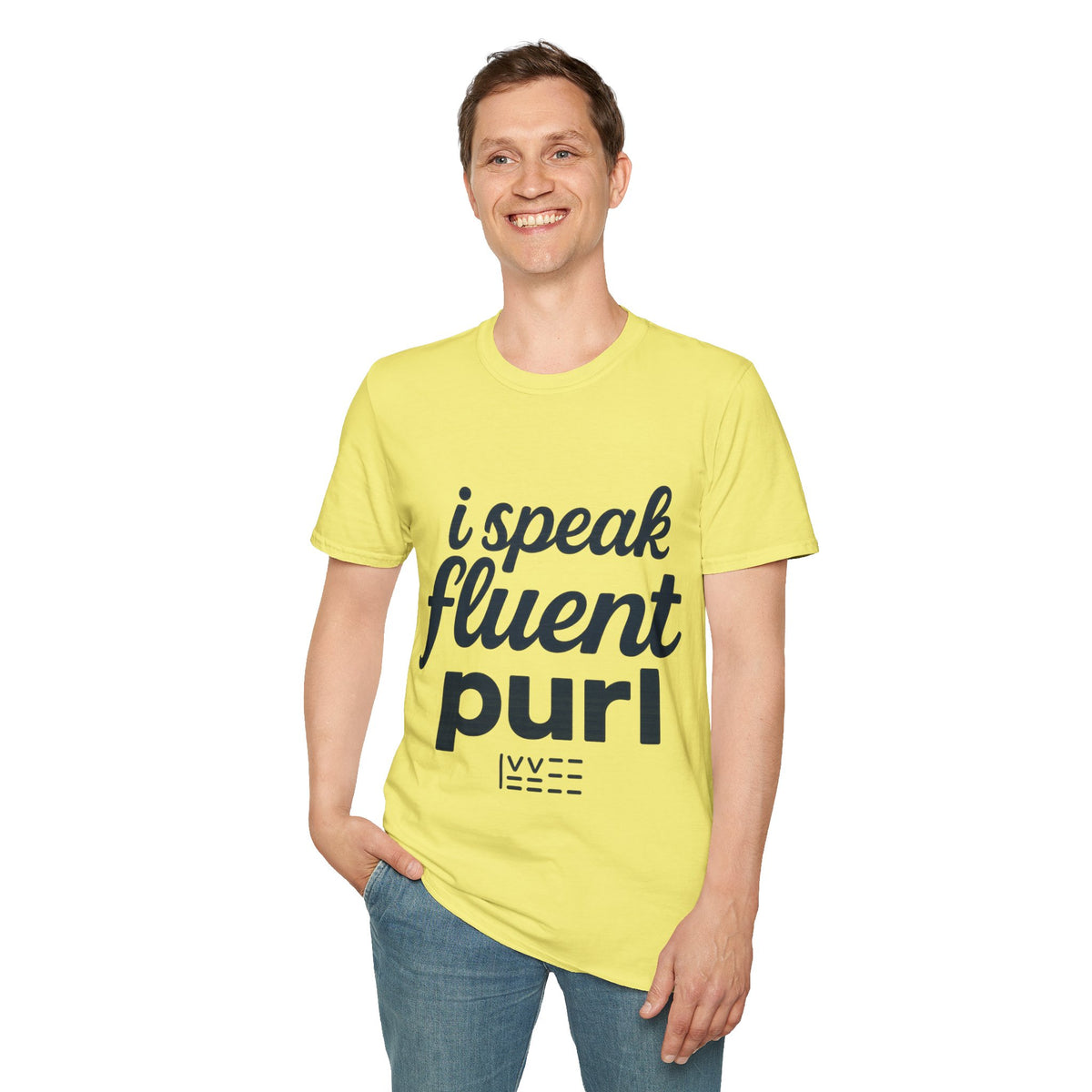 I Speak Fluent Purl Funny Knitting Quote White Graphic Tee - Trending Now - September 2026