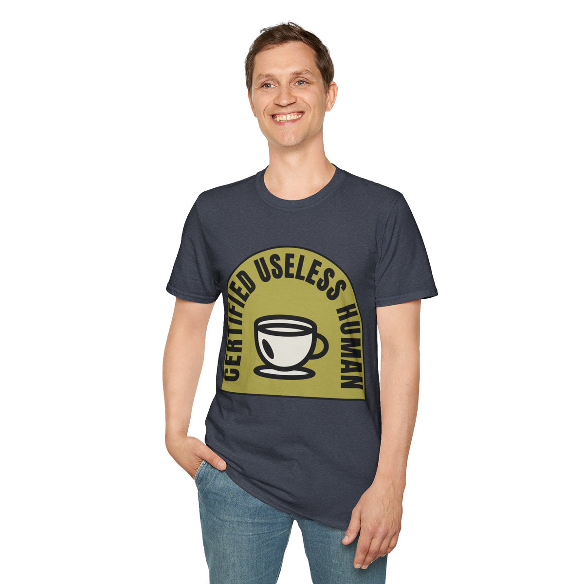 Certified Useless Human T-Shirt — Funny Coffee Lover Graphic Tee - Trending Now - August 2026