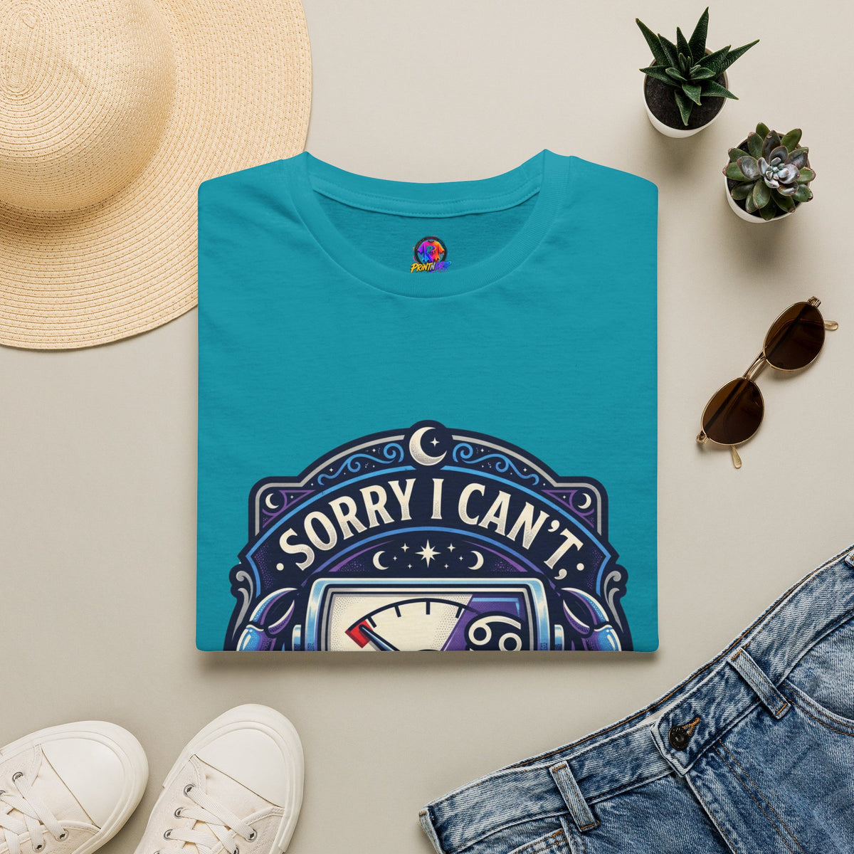 Cancer Support T-Shirt — "Sorry I Can't, My Cancer Social Battery Is Empty"
