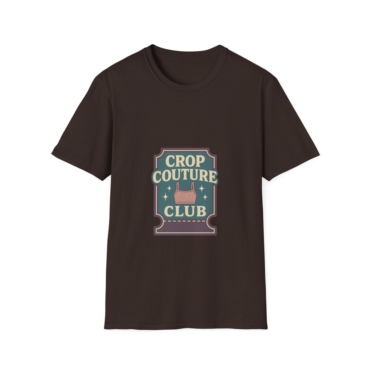 Crop Couture Club Retro Fashion Graphic Tee - Trending Now - October 2026