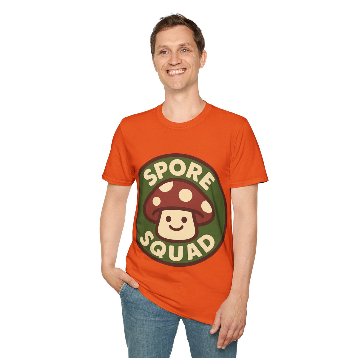 Spore Squad T-Shirt — Cute Mushroom Graphic Tee for Gamers & Fungi Fans - Trending Now - September 2026