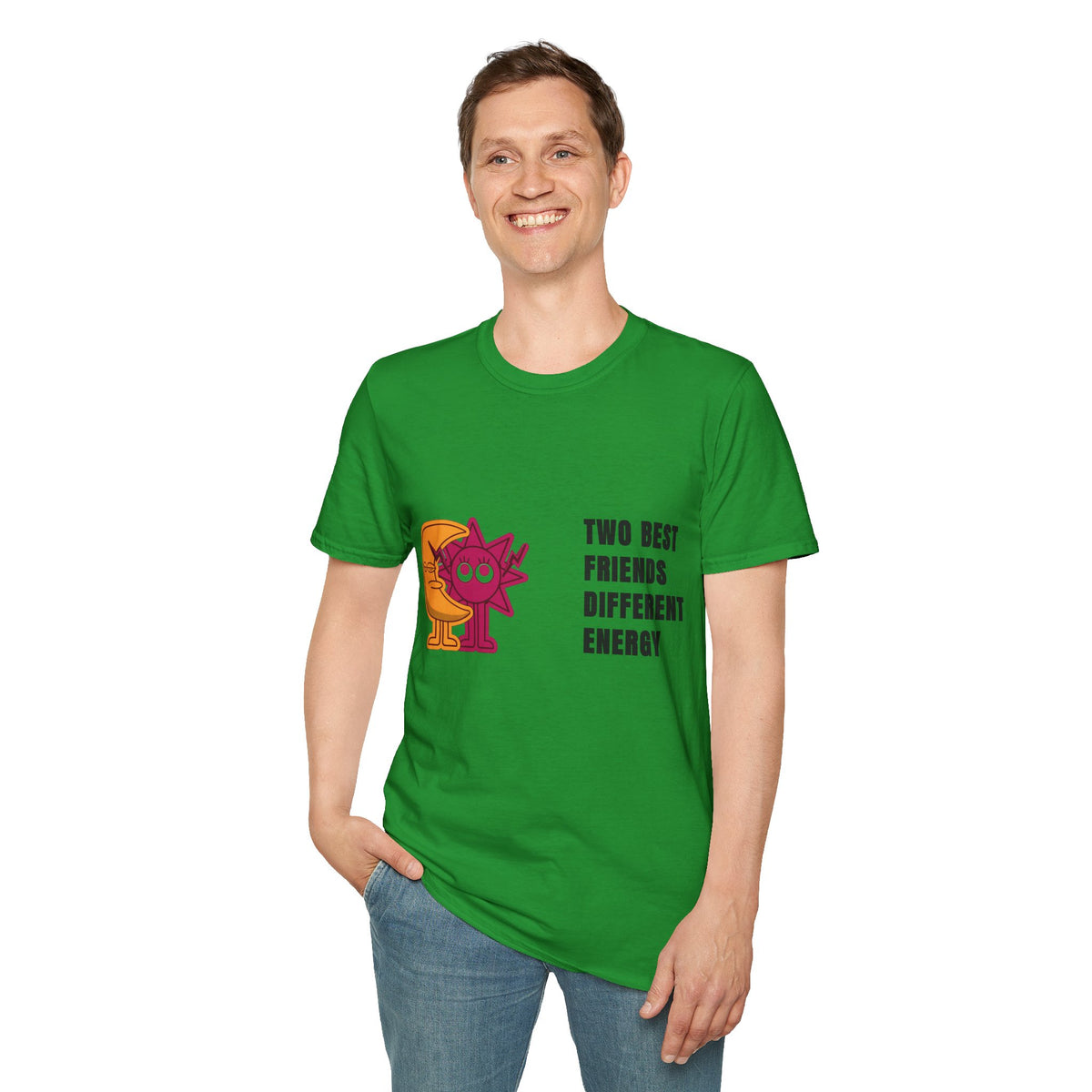 Two Best Friends Different Energy T-Shirt — Cute Cartoon Cat Duo Tee - Trending Now - September 2026