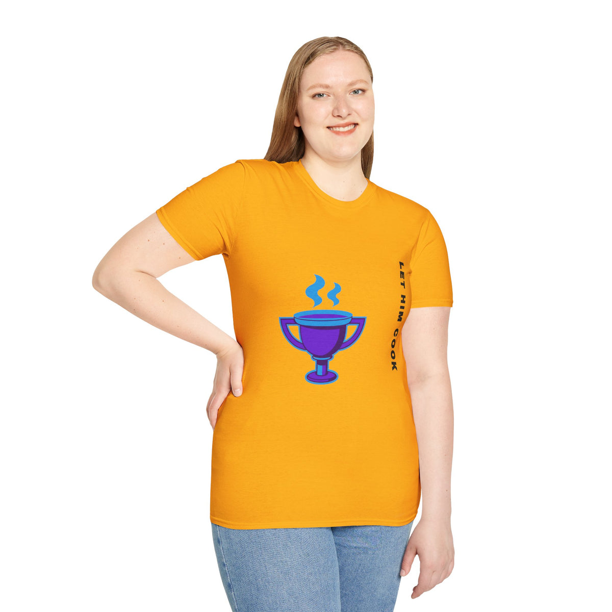 Trophy Mug T‑Shirt — "Let Him Cook" Funny Chef Pride Tee - Trending Now - September 2026