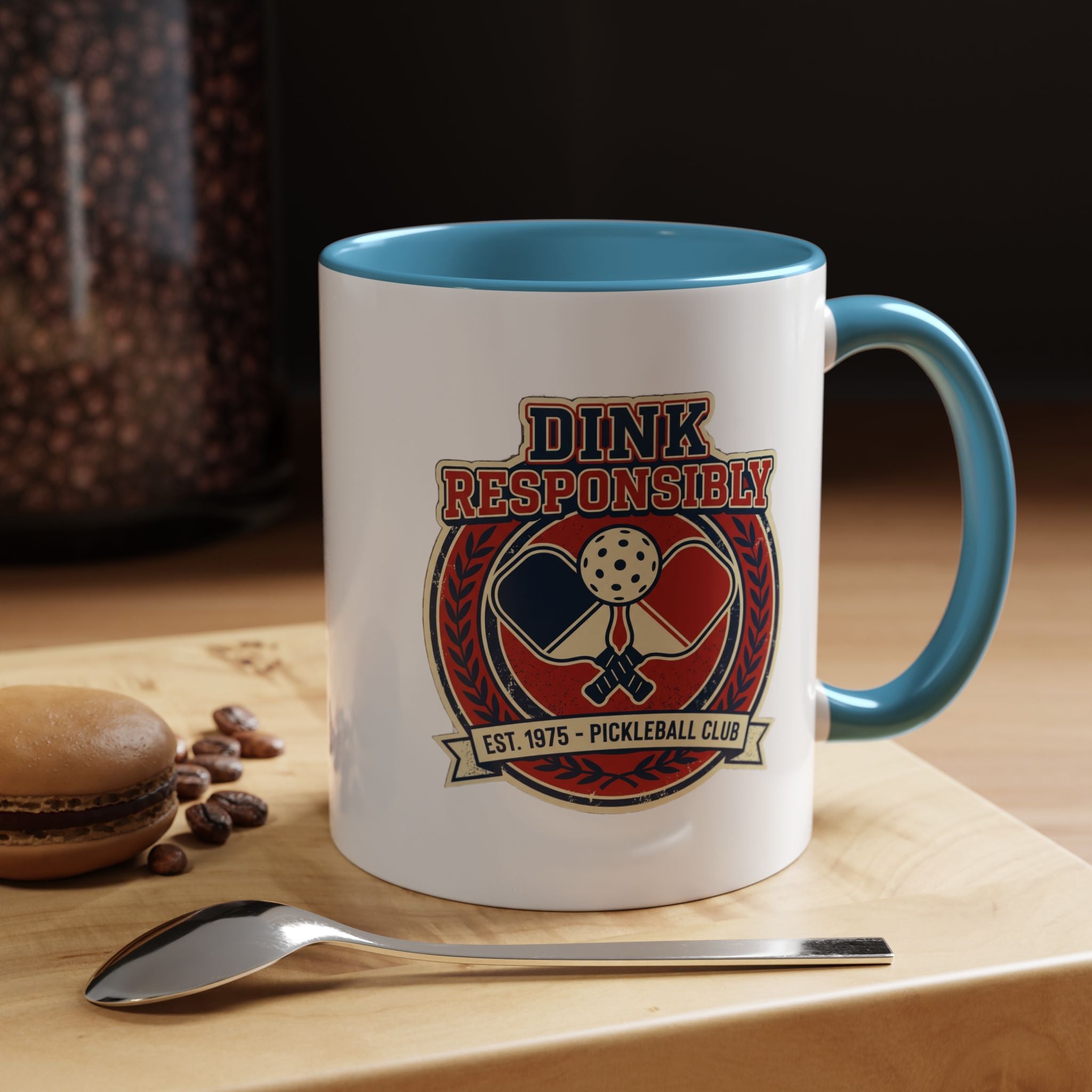 Funny Pickleball Coffee Mug - "Dink Responsibly" Accent Mug