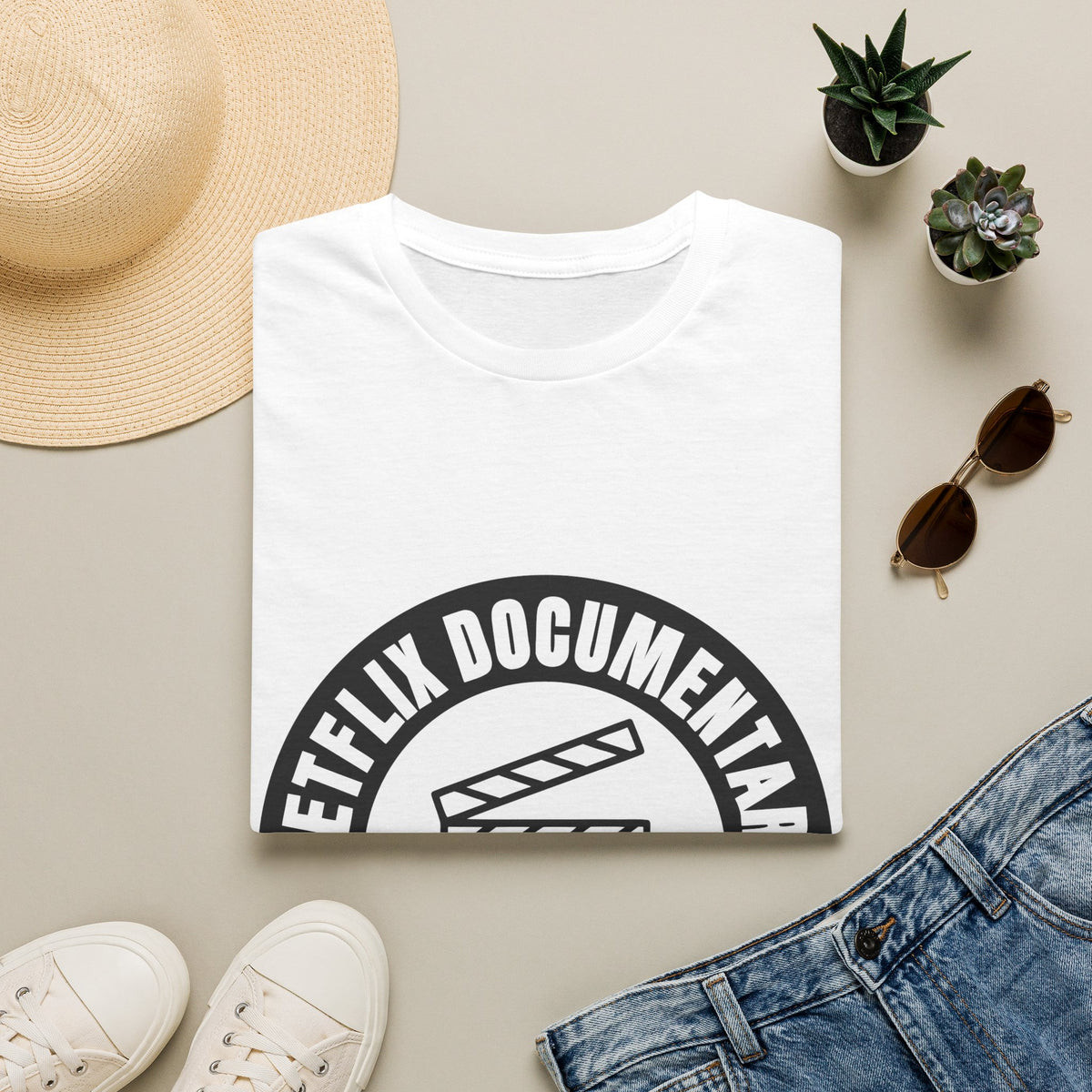 Netflix Documentary About Me Clapperboard T-Shirt - Retro Circle Logo Graphic Tee - Trending Now - September 2026