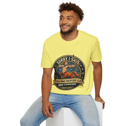 Sagittarius T-Shirt "Sorry I Said What Everyone Else Was Thinking" – Zodiac Archer Graphic Tee