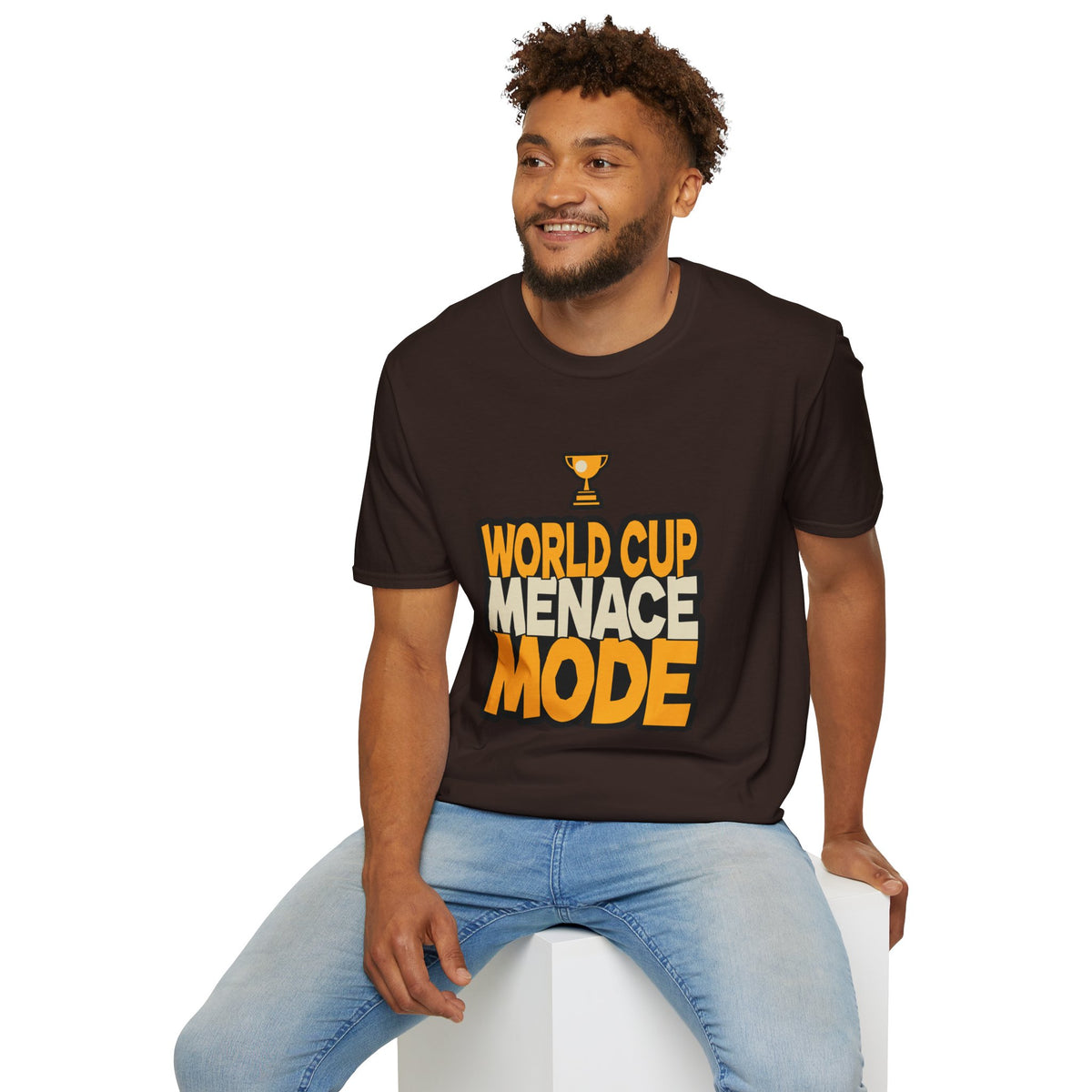 World Cup Menace Mode T-Shirt — Funny Soccer Fan Tee with Trophy Graphic - Trending Now - August 2026