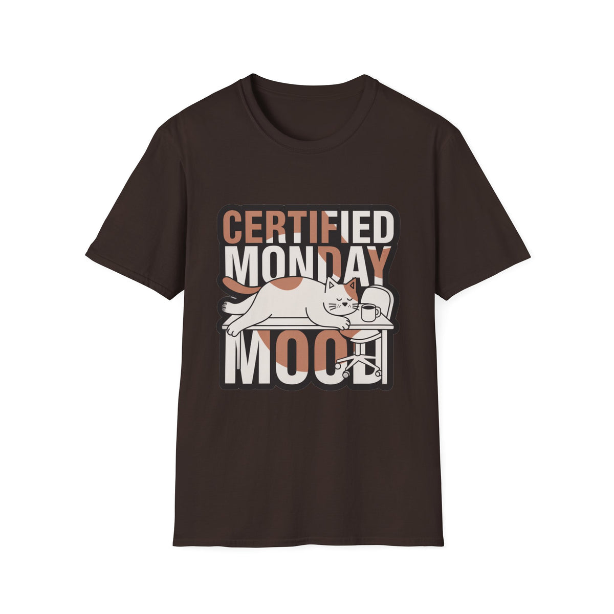 Certified Monday Mood T-Shirt — Funny Cat Graphic Tee - Trending Now - August 2026