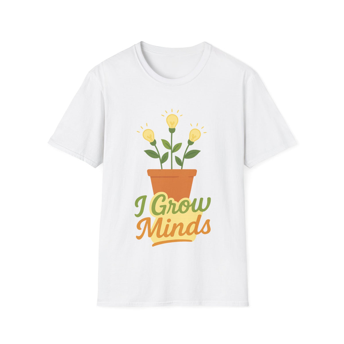 "I Grow Minds" Botanical Teacher Tee | Cute Flower Graphic T-Shirt - Trending Now - September 2026