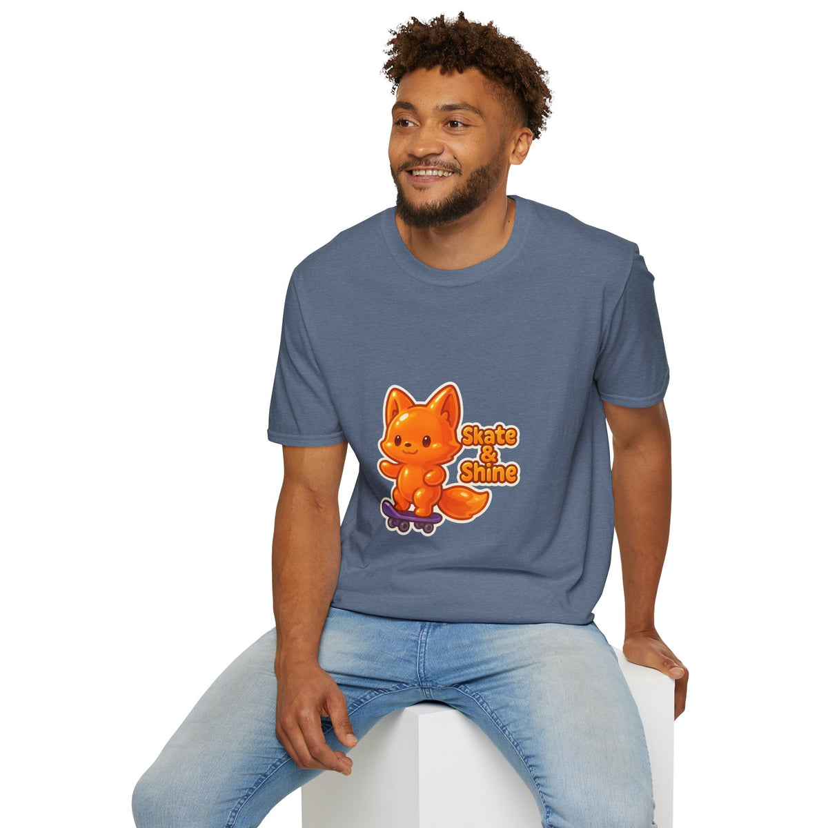 Cute Orange Fox Skateboard T-Shirt — "Gotta Skate" Graphic Tee - Trending Now - October 2026