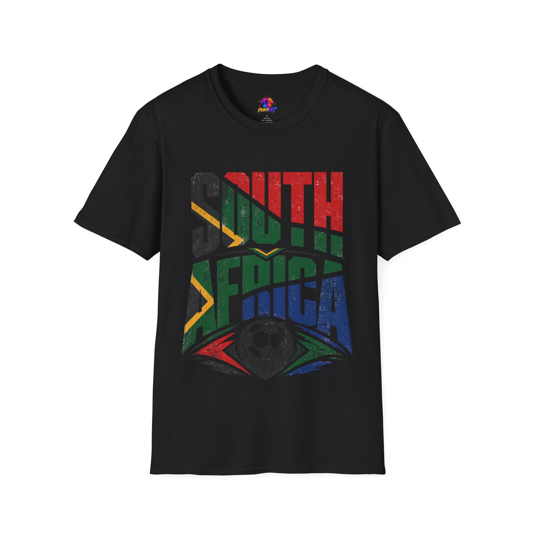 South Africa Soccer T-Shirt — Vintage Flag Football Fan Tee