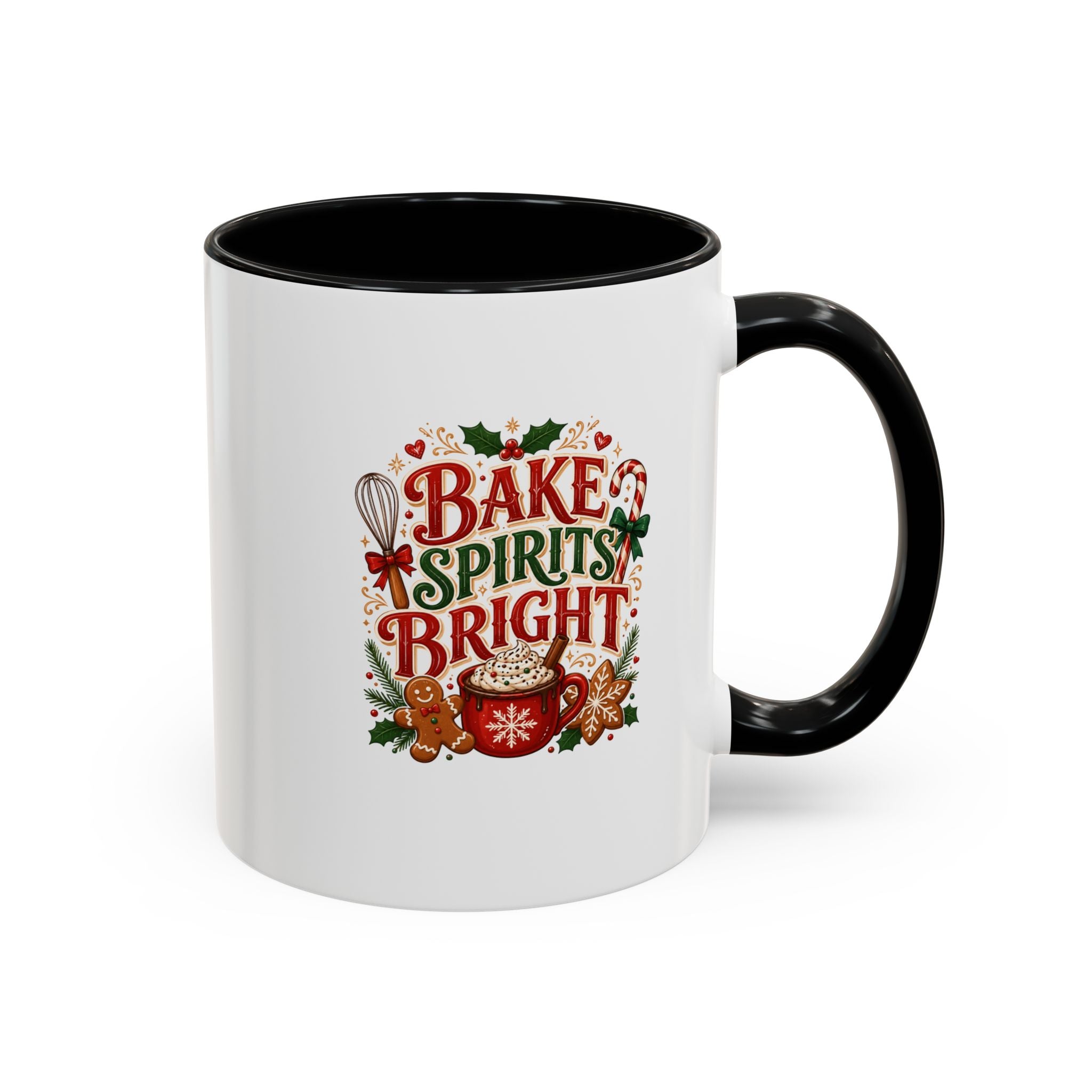 Bake Spirits Bright Coffee Mug — Christmas Baking Holiday Mug