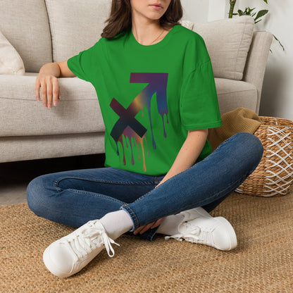Sagittarius Drip T-Shirt — Gradient Astrological Arrow Tee