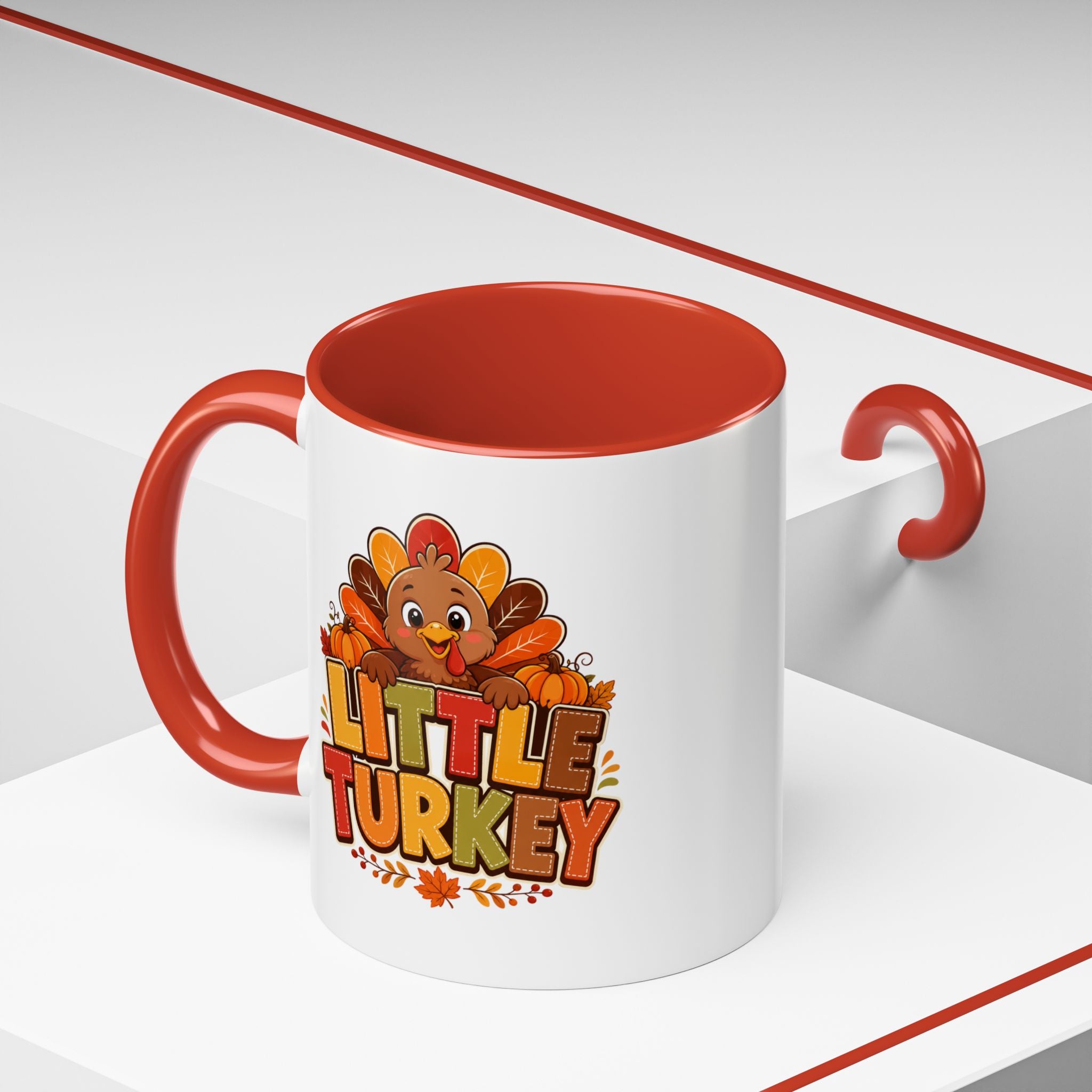 Thanksgiving Mug Little Turkey Coffee Mug — Cute Thanksgiving Kid Mug