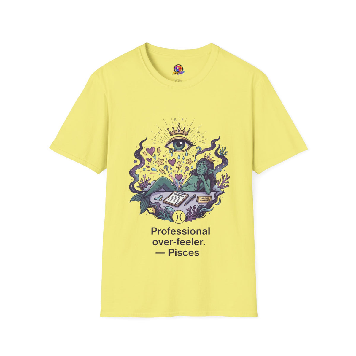 Mystic Eye Graphic T‑Shirt — 'Professional Over‑Feeler' Surreal Tee