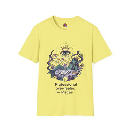 Mystic Eye Graphic T‑Shirt — 'Professional Over‑Feeler' Surreal Tee