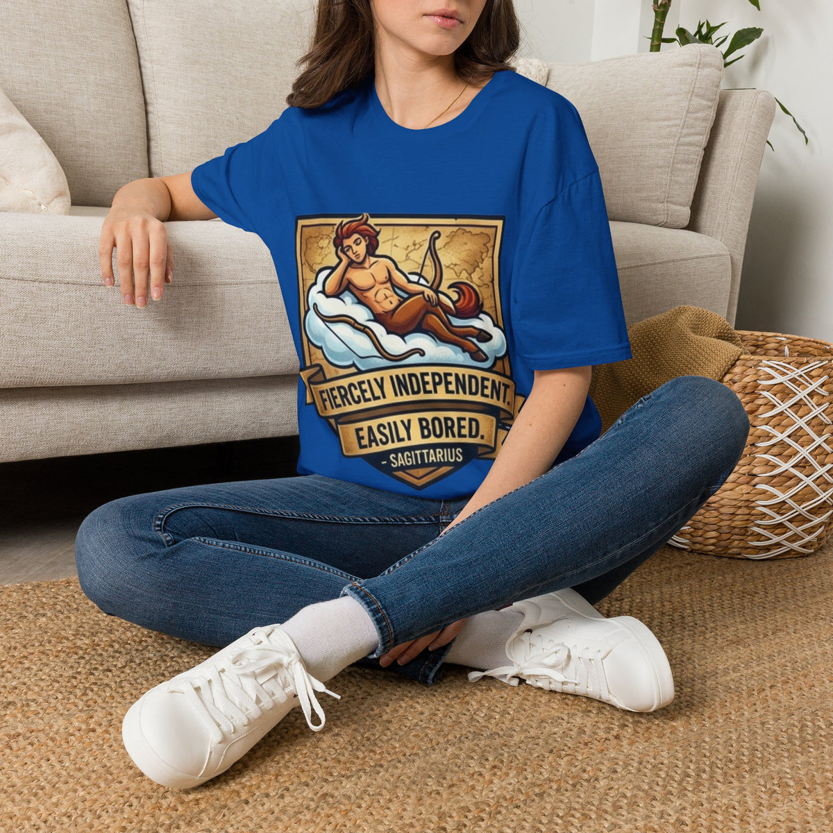 Sagittarius Zodiac T‑Shirt — Fiercely Independent, Easily Bored Astrology Tee