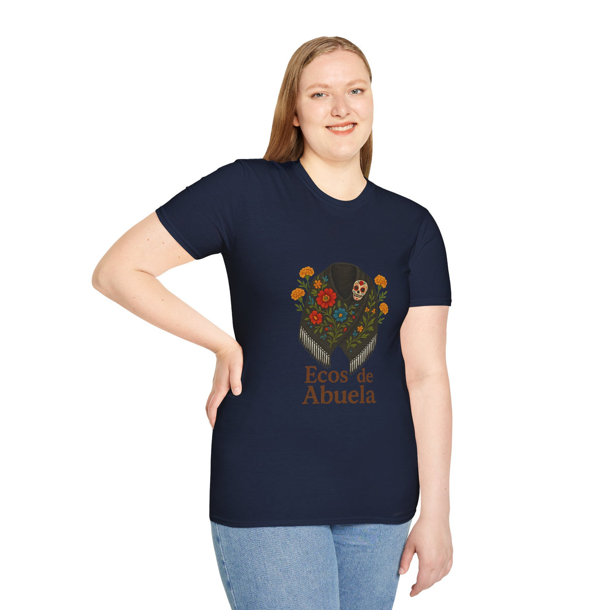 'Ecos de Abuela' Floral Graphic T-Shirt — Spanish Grandma Gift - Trending Now - October 2026