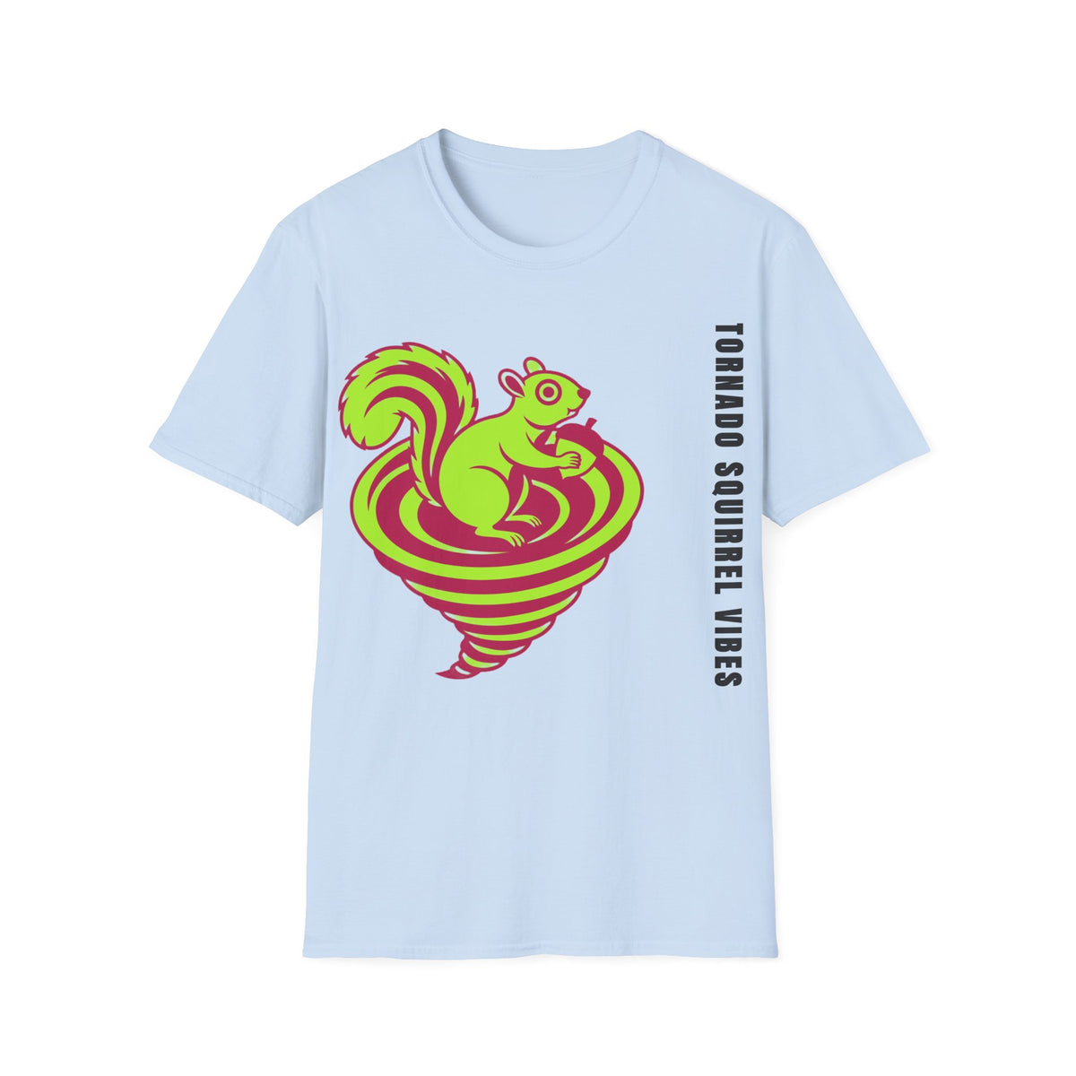 Squirrel Tornado T‑Shirt — Neon Retro Squirrel Whirl Graphic Tee - Trending Now - September 2026