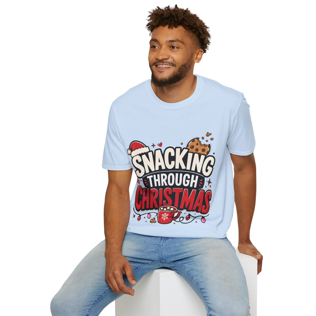 Snacking Through Christmas T-Shirt — Funny Holiday Cookie Tee