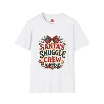 Santa's Snuggle Crew T-Shirt — Cute Christmas Holiday Tee