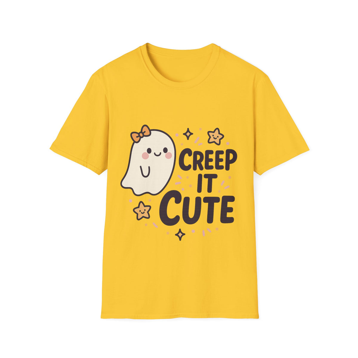 "Creep It Cute" Funny Ghost Tee | Pastel Spooky Season Halloween T-Shirt - Trending Now - September 2026