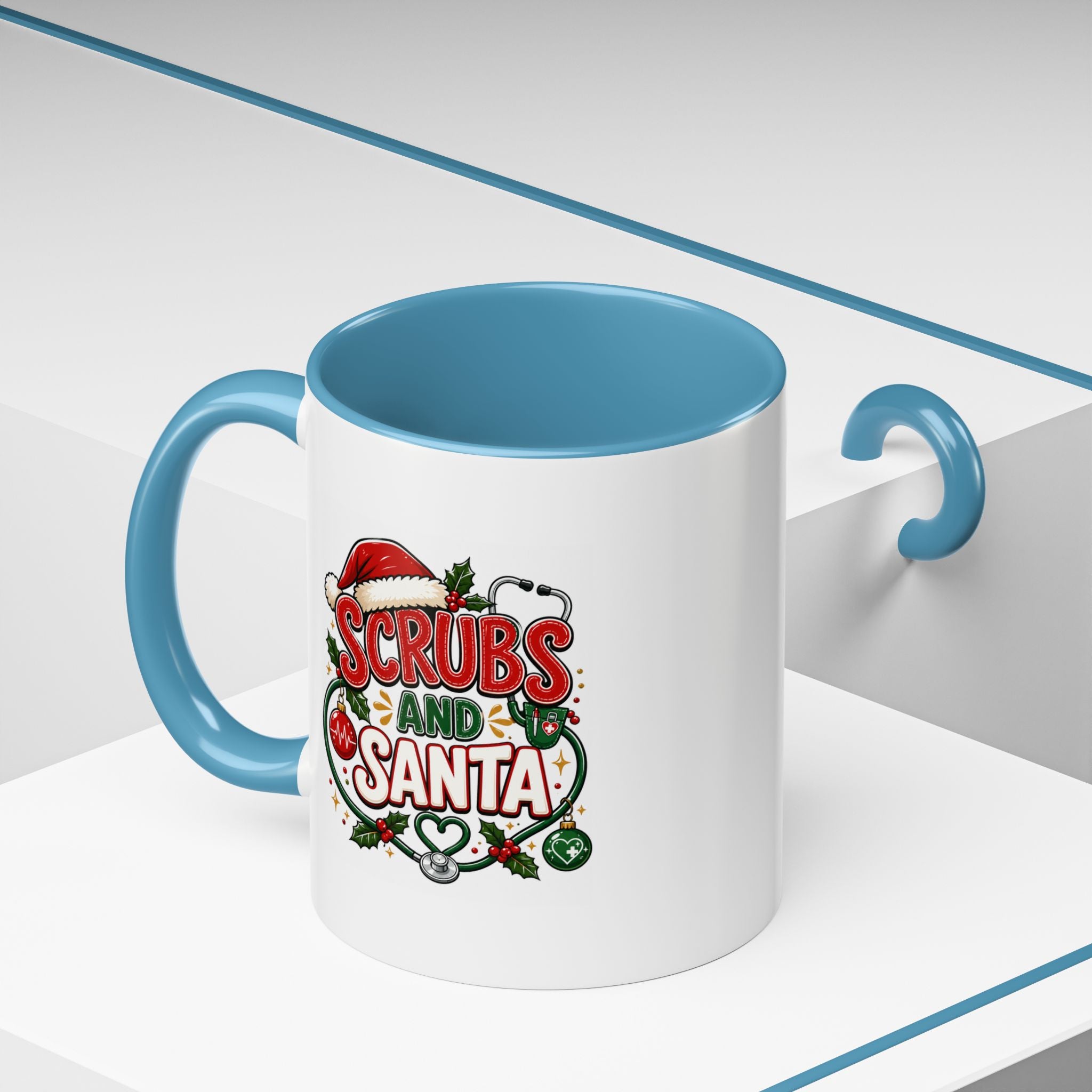 Scrubs and Santa Christmas Coffee Mug