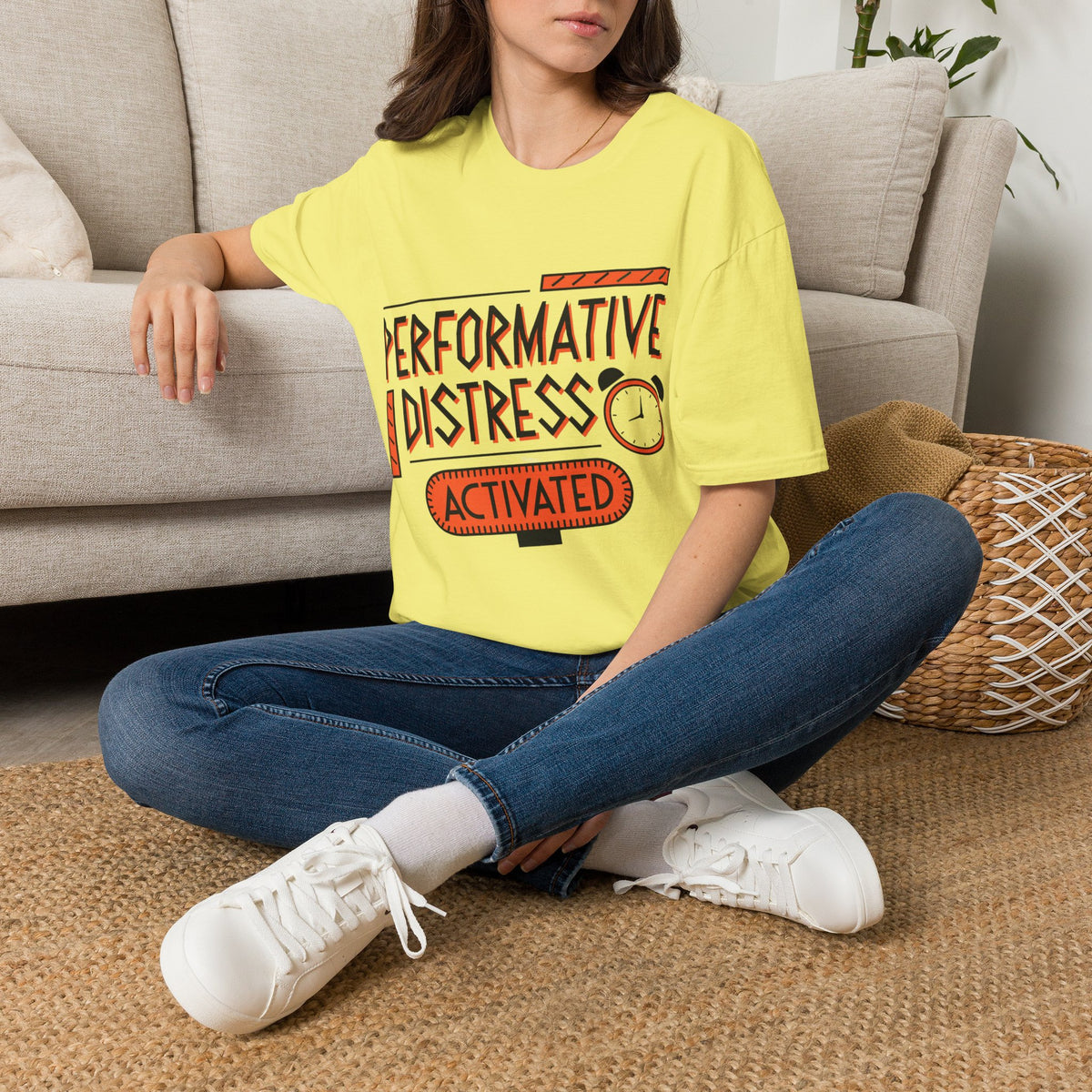 Performative Distress Activated T-Shirt - Trending Now - August 2026