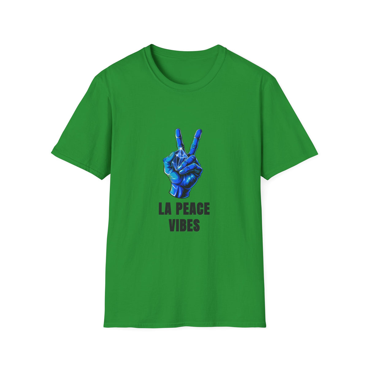 Peace Vibes T-Shirt — Blue Peace Hand Graphic Tee - Trending Now - August 2026