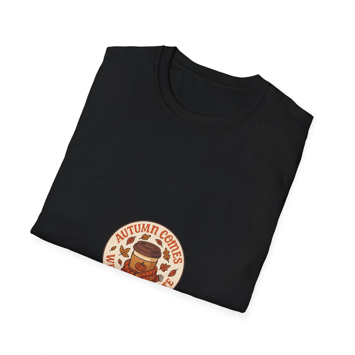 Coffee & Pumpkin Patch T-Shirt — "Autumn Coffee: Pumpkin Spice" Fall Cafe Shirt - Trending Now - October 2026