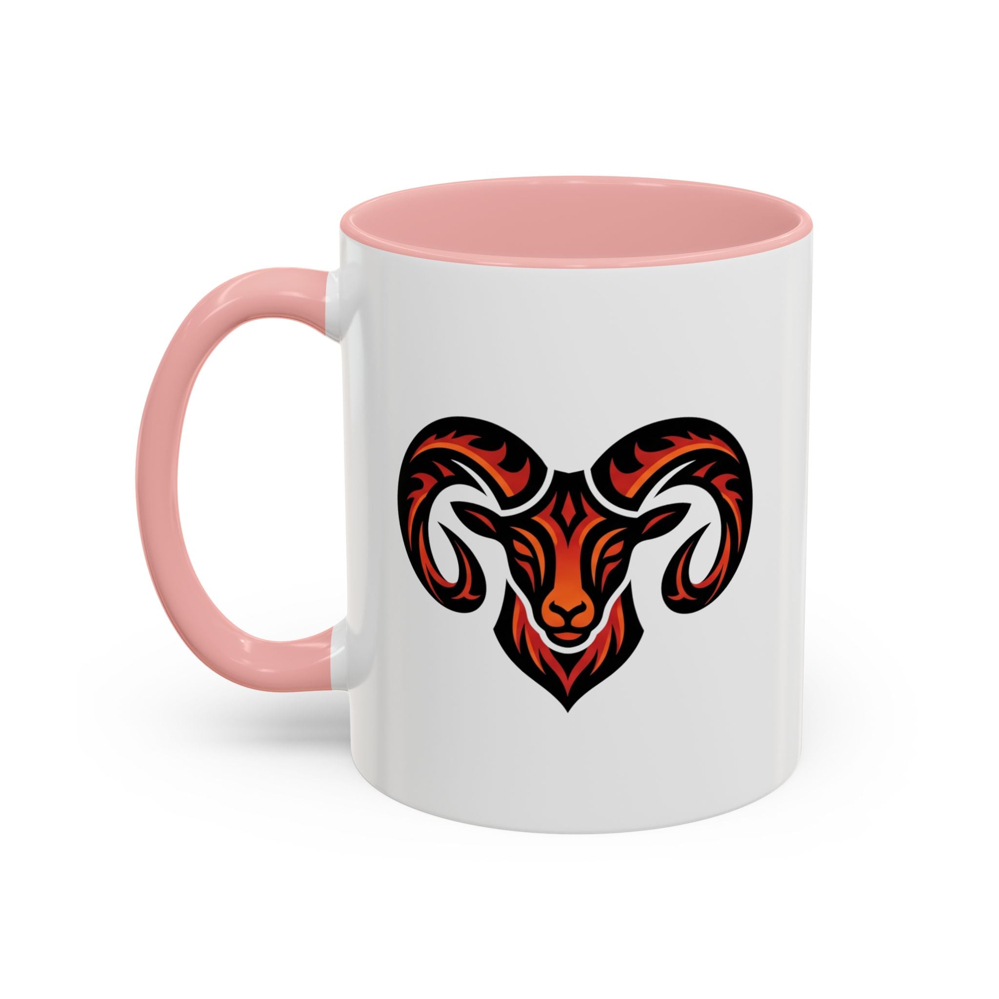 Ram Head Coffee Mug — Bold Tribal Goat Design Accent Mug