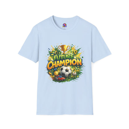Kids Future Champion Soccer T-Shirt — Kids’ Sports Trophy Graphic Tee