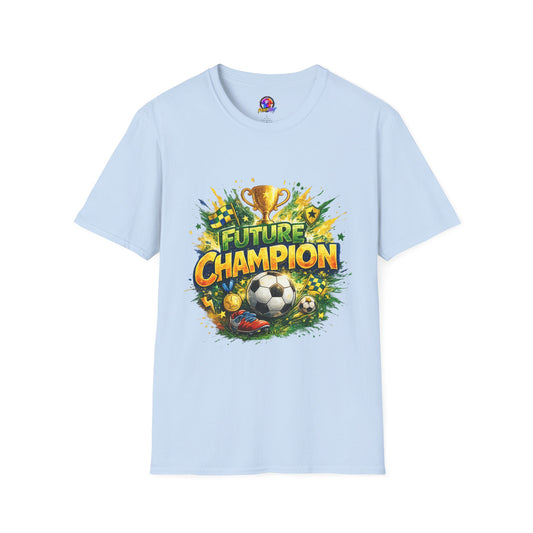 Kids Future Champion Soccer T-Shirt — Kids’ Sports Trophy Graphic Tee