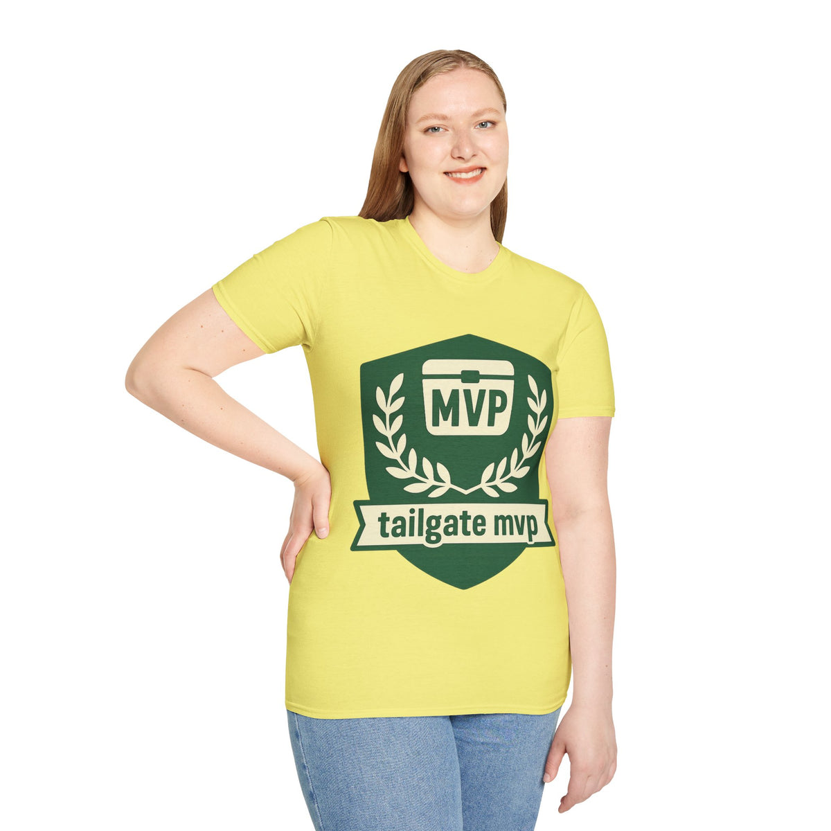 MVP Tailgate T-Shirt — Vintage Green MVP Badge Tee - Trending Now - August 2026