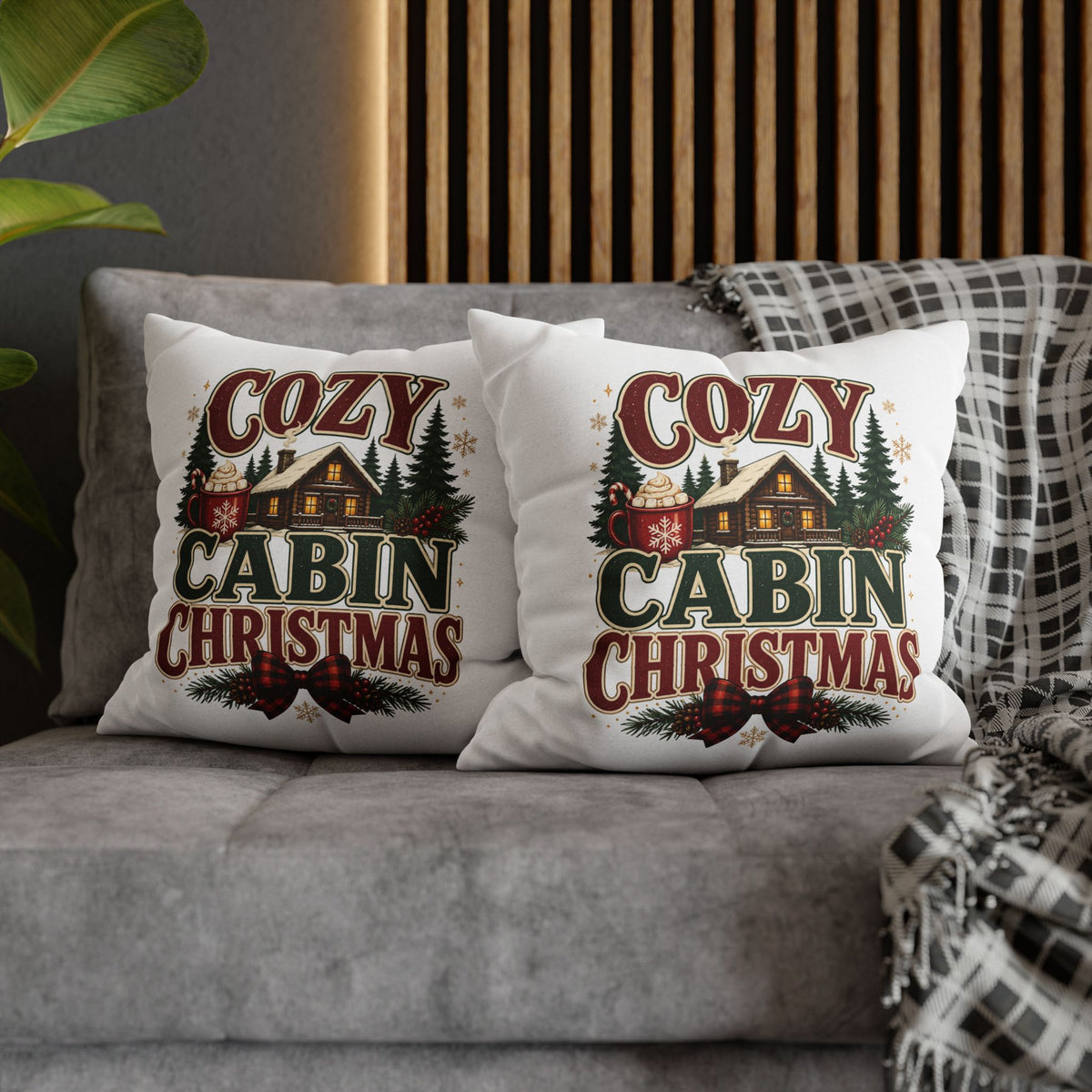 Christmas Cozy Cabin Christmas PillowcasePillowcase