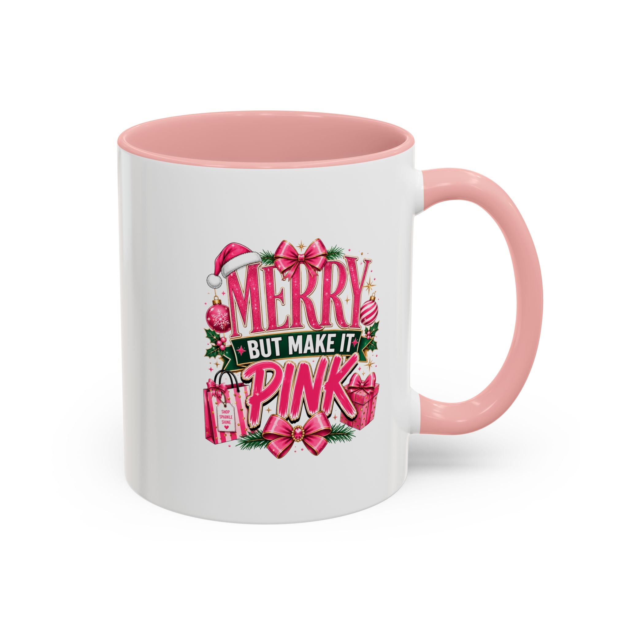 Accent Coffee Mug Merry Pink