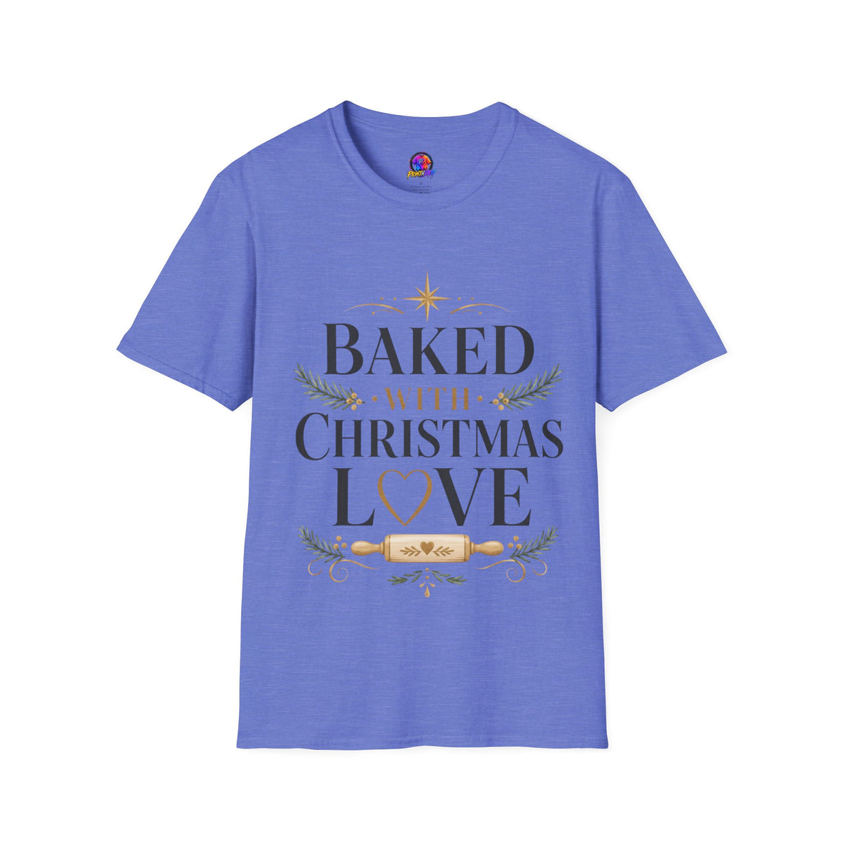 T-Shirt — "Baked With Christmas Love" Holiday Baking Shirt